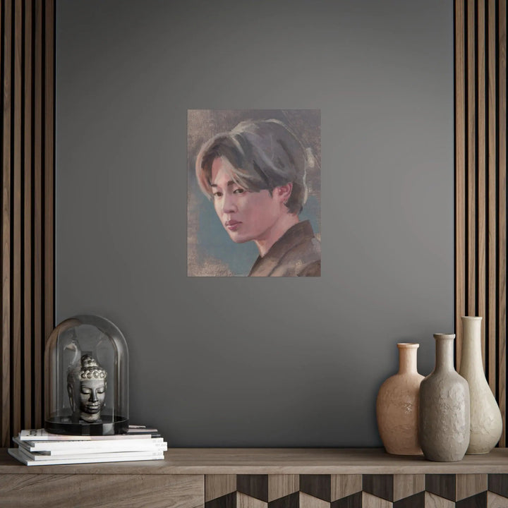 Jimin of BTS print of painting Printify - Adam Benet Shaw