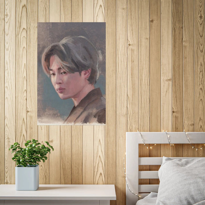 Jimin of BTS print of painting Printify - Adam Benet Shaw