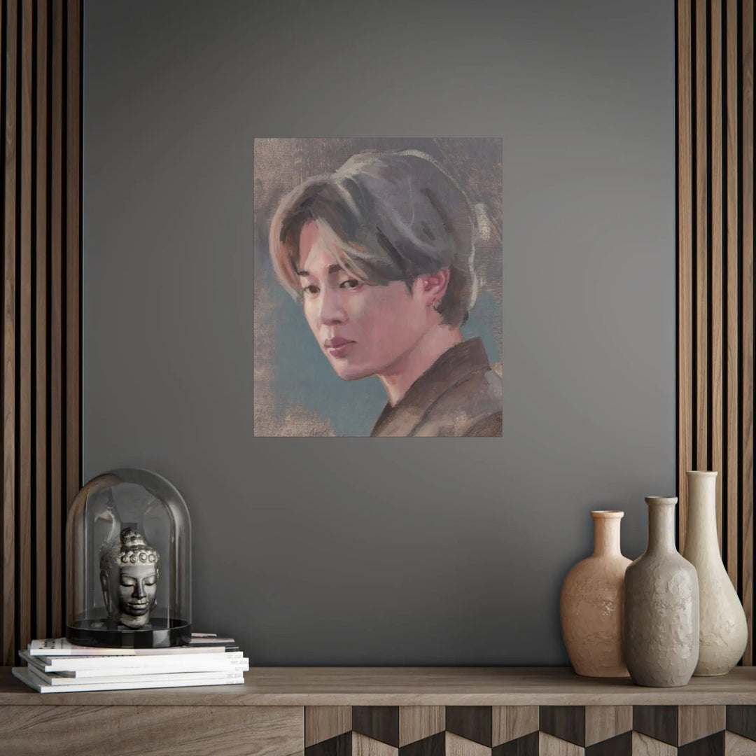 Jimin of BTS print of painting Printify - Adam Benet Shaw