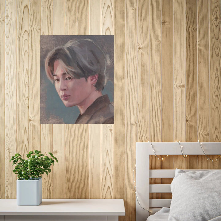 Jimin of BTS print of painting Printify - Adam Benet Shaw