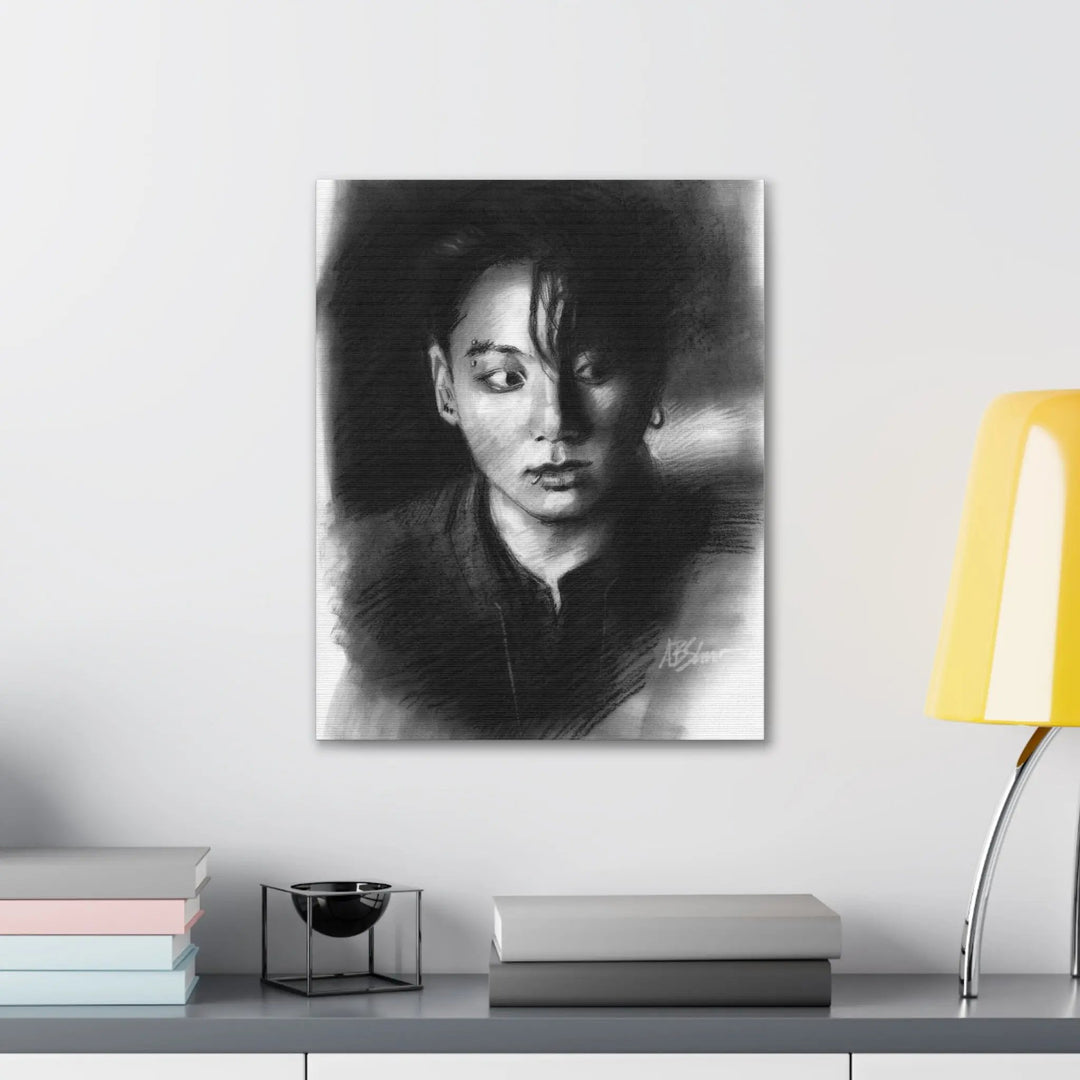 Jungkook Canvas Gallery Wrap Printify - Adam Benet Shaw