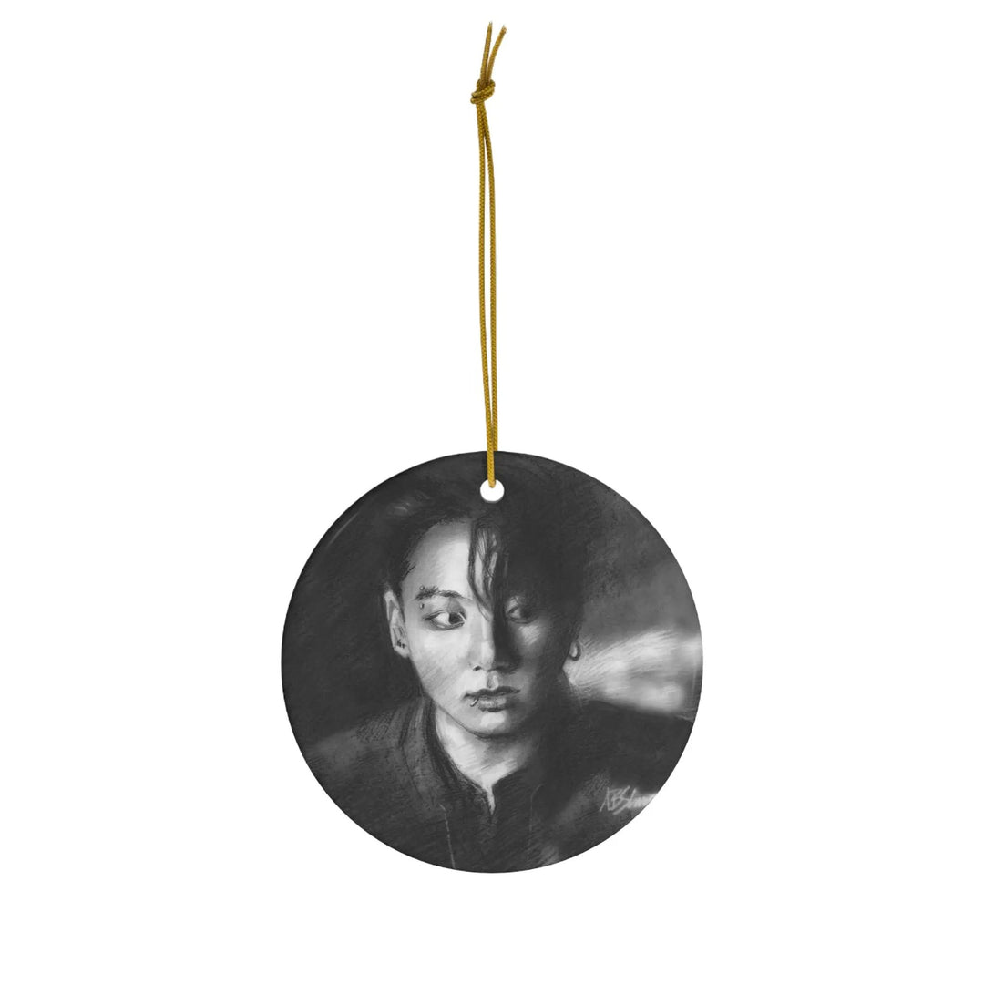 Jungkook of BTS - Christmas Ornament Printify - Adam Benet Shaw