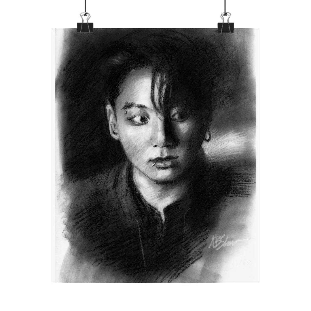 Jungkook of BTS - Poster Printify - Adam Benet Shaw