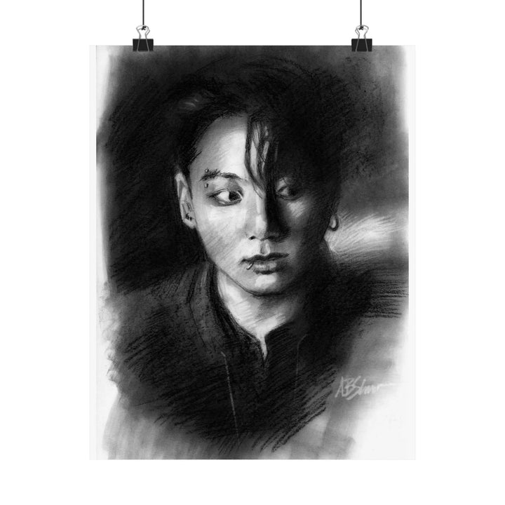 Jungkook of BTS - Poster Printify - Adam Benet Shaw