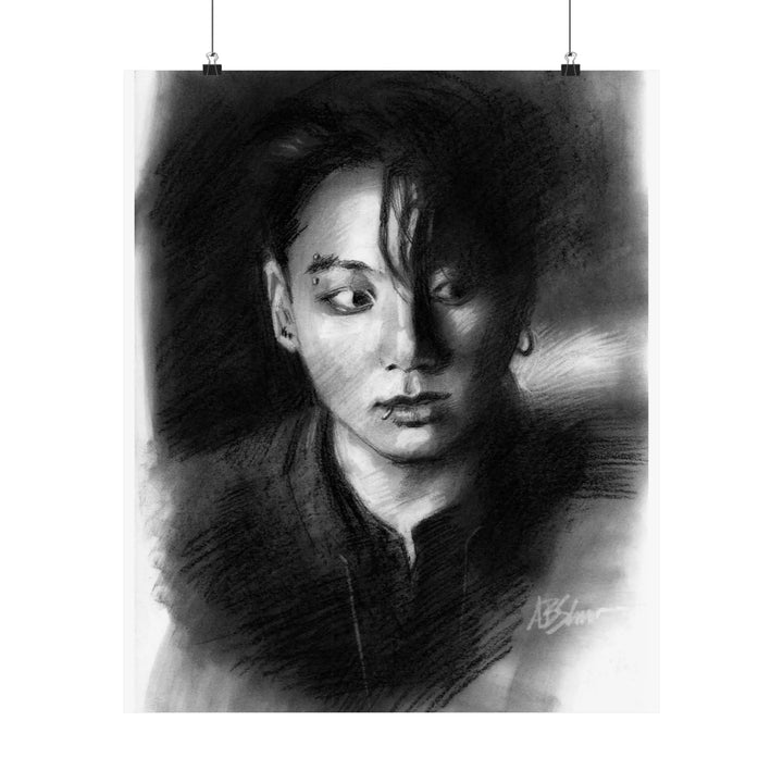 Jungkook of BTS - Poster Printify - Adam Benet Shaw