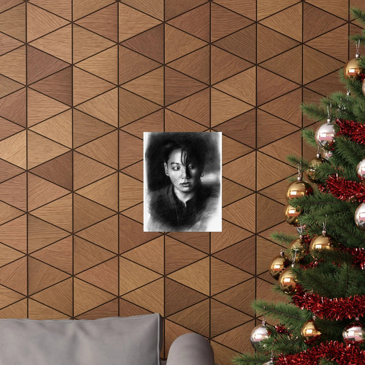 Jungkook of BTS - Poster Printify - Adam Benet Shaw