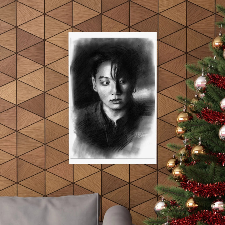 Jungkook of BTS - Poster Printify - Adam Benet Shaw