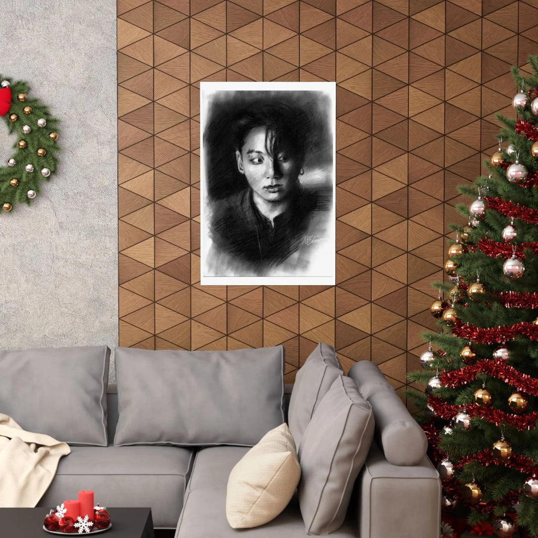 Jungkook of BTS - Poster Printify - Adam Benet Shaw