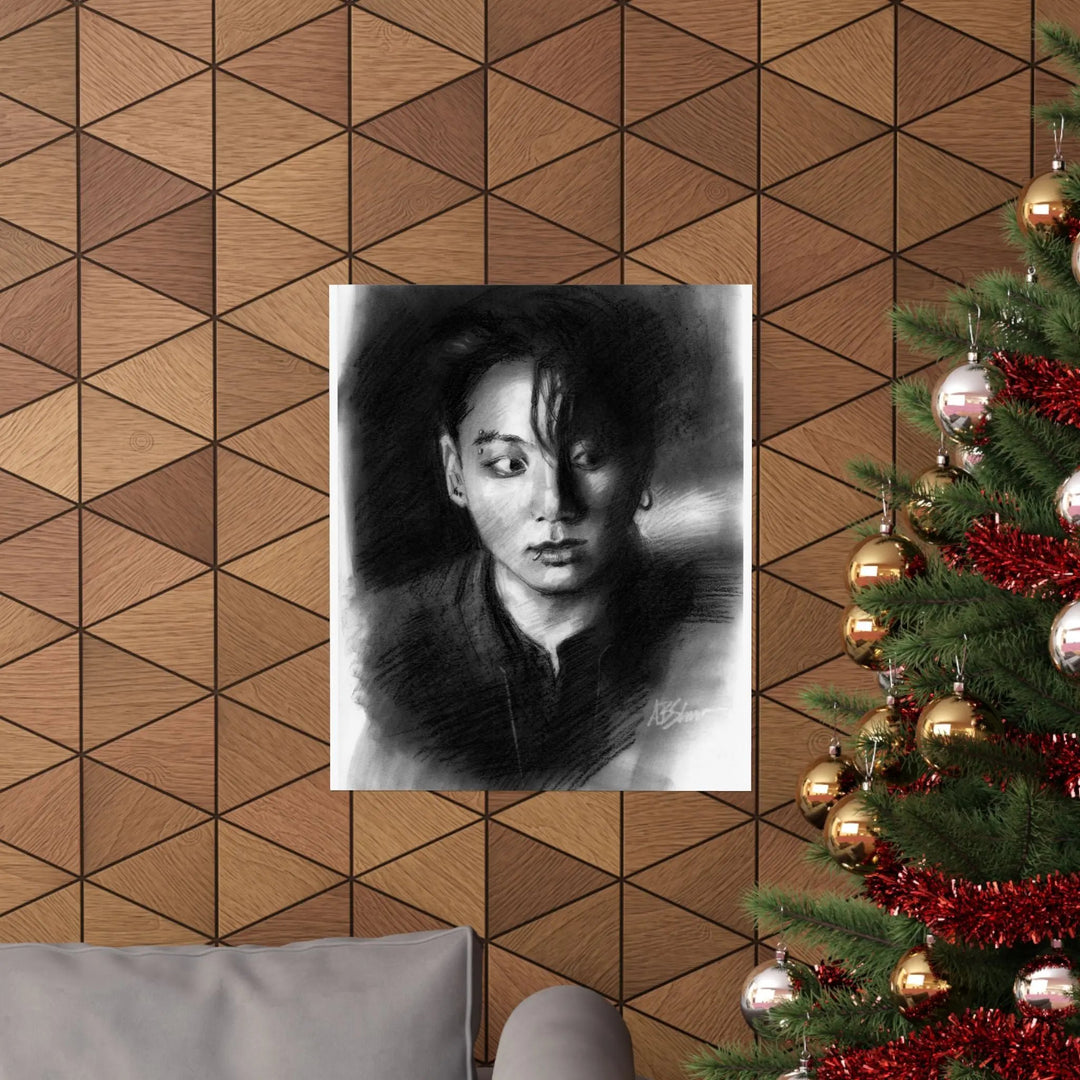 Jungkook of BTS - Poster Printify - Adam Benet Shaw