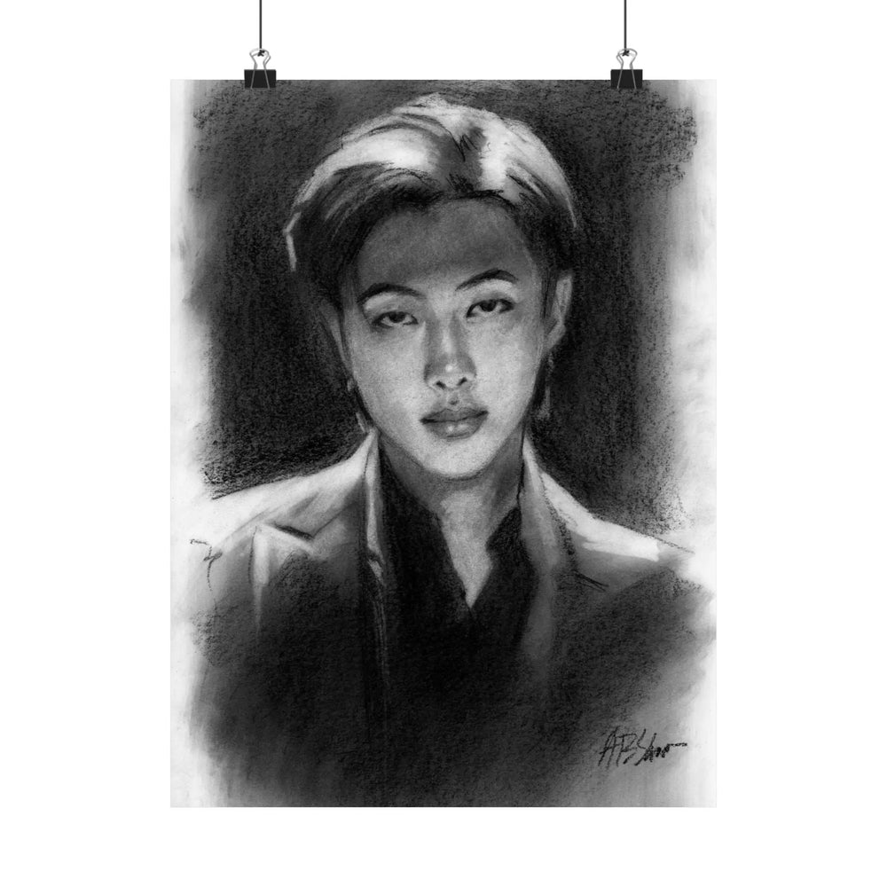 K-Pop Matte Vertical Posters, Original Art reproduction  BTS Kim Namjoon Leader Rapper RM Rap Monster, D 50, Wall Art Decor, Music Fan Gift Printify - Adam Benet Shaw