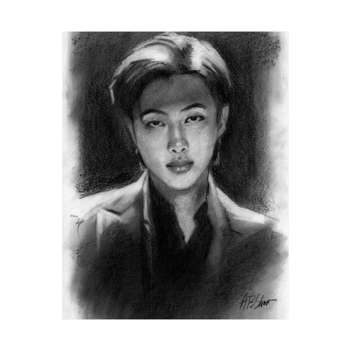 K-Pop Matte Vertical Posters, Original Art reproduction  BTS Kim Namjoon Leader Rapper RM Rap Monster, D 50, Wall Art Decor, Music Fan Gift Printify - Adam Benet Shaw
