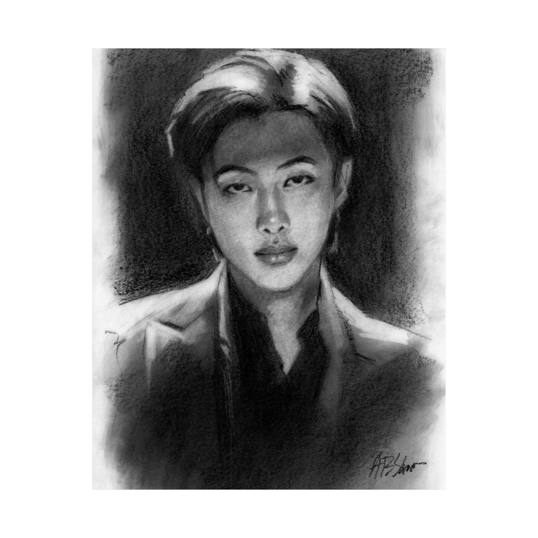 K-Pop Matte Vertical Posters, Original Art reproduction  BTS Kim Namjoon Leader Rapper RM Rap Monster, D 50, Wall Art Decor, Music Fan Gift Printify - Adam Benet Shaw