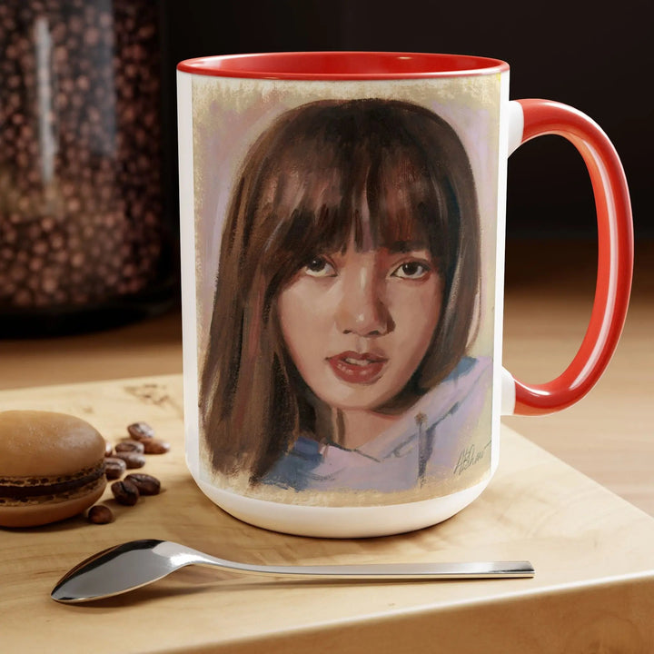 LISA Coffee Mugs, 15oz Printify - Adam Benet Shaw