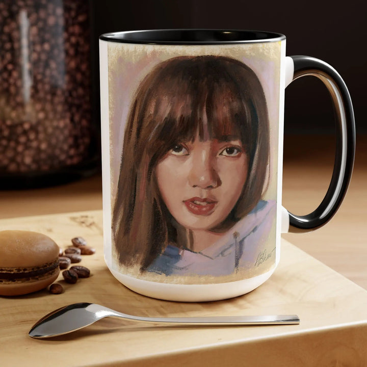 LISA Coffee Mugs, 15oz Printify - Adam Benet Shaw