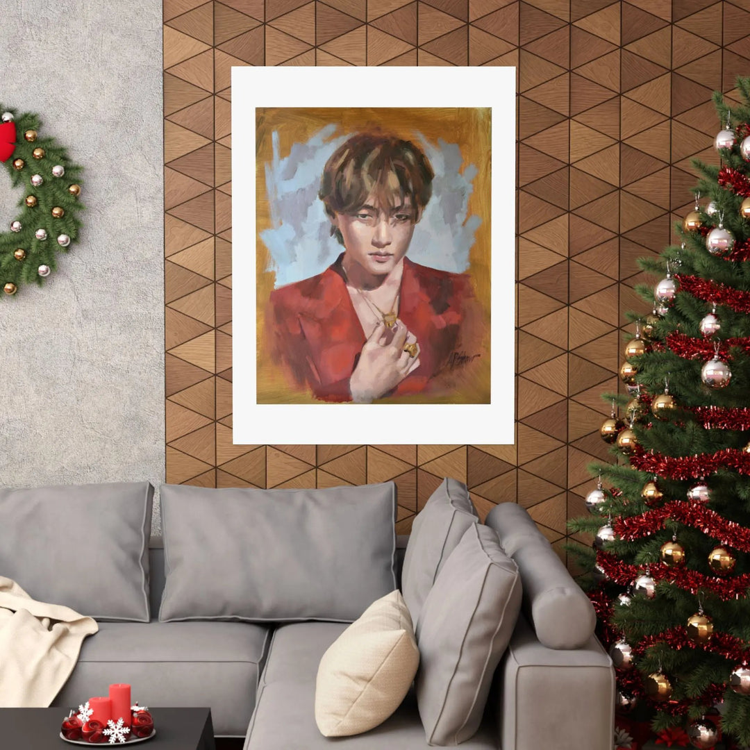 Layover with V of BTS - Poster Printify - Adam Benet Shaw