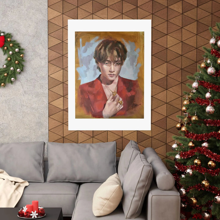 Layover with V of BTS - Poster Printify - Adam Benet Shaw