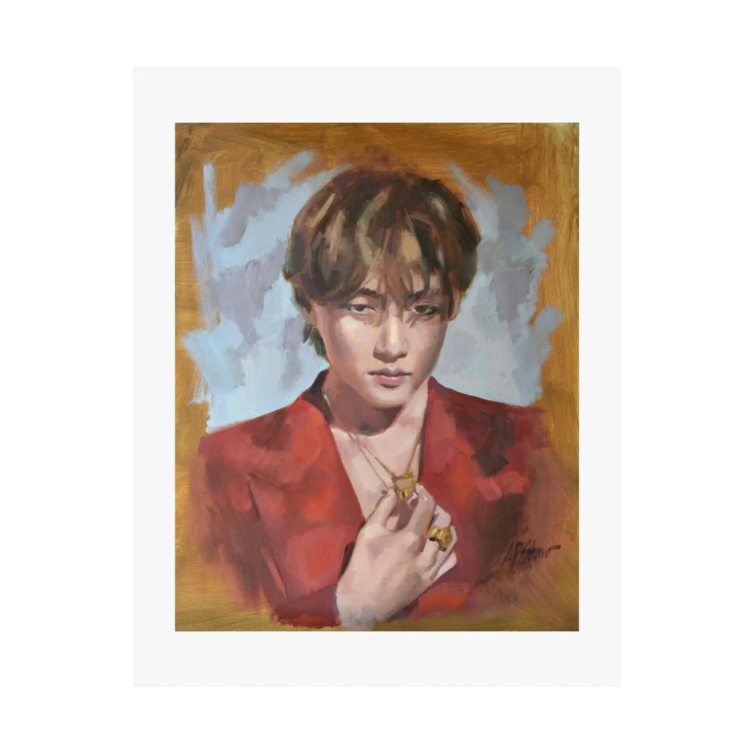 Layover with V of BTS - Poster Printify - Adam Benet Shaw