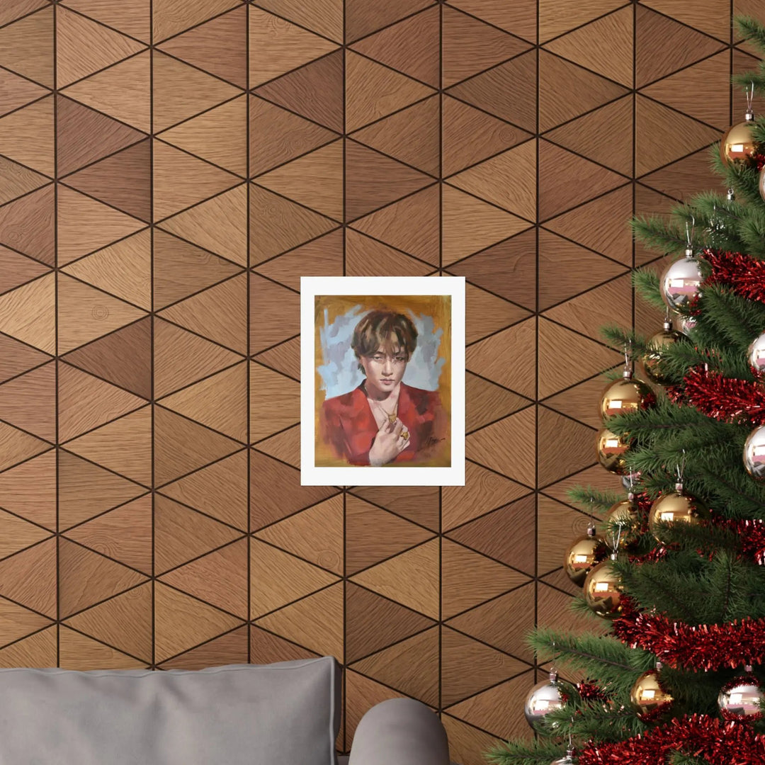 Layover with V of BTS - Poster Printify - Adam Benet Shaw