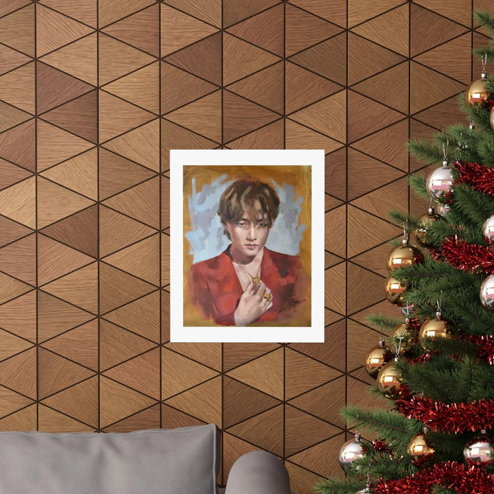 Layover with V of BTS - Poster Printify - Adam Benet Shaw