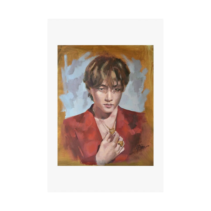 Layover with V of BTS - Poster Printify - Adam Benet Shaw