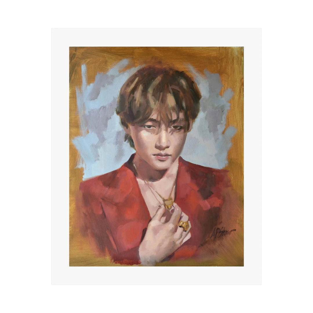 Layover with V of BTS - Poster Printify - Adam Benet Shaw