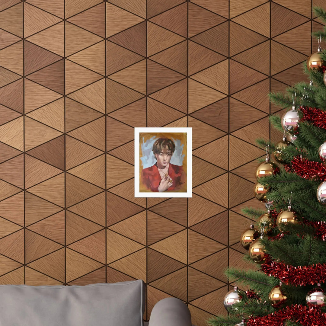 Layover with V of BTS - Poster Printify - Adam Benet Shaw