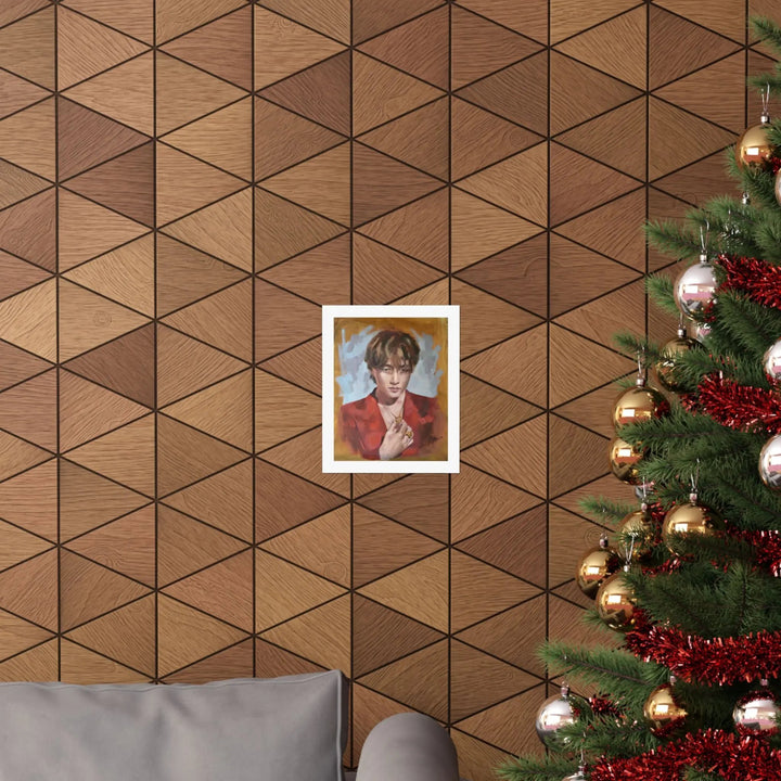 Layover with V of BTS - Poster Printify - Adam Benet Shaw