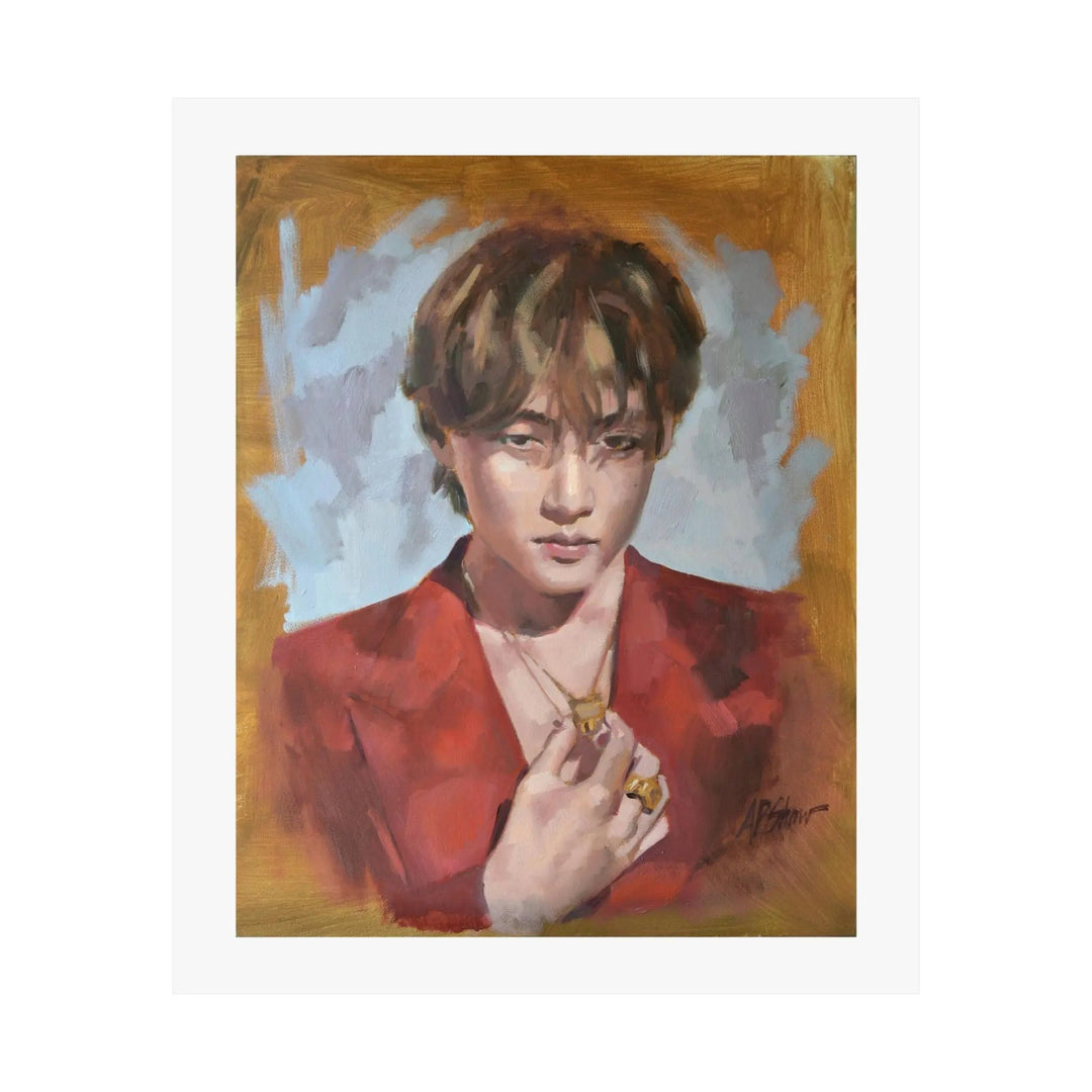 Layover with V of BTS - Poster Printify - Adam Benet Shaw