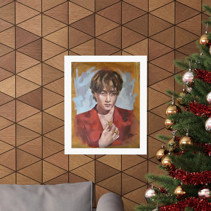 Layover with V of BTS - Poster Printify - Adam Benet Shaw