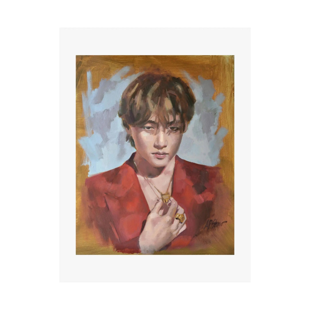 Layover with V of BTS - Poster Printify - Adam Benet Shaw