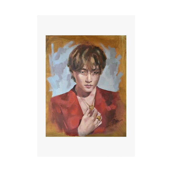 Layover with V of BTS - Poster Printify - Adam Benet Shaw