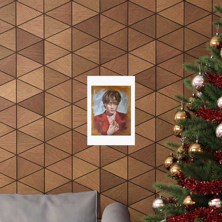 Layover with V of BTS - Poster Printify - Adam Benet Shaw