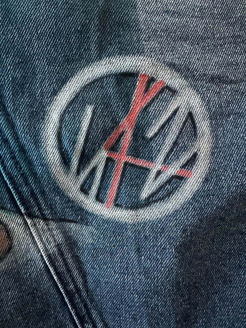 Lee Know Stray Kids Denim Jacket – Hand-Painted Airbrushed Lee Know Jacket Pop Brush - Adam Benet Shaw