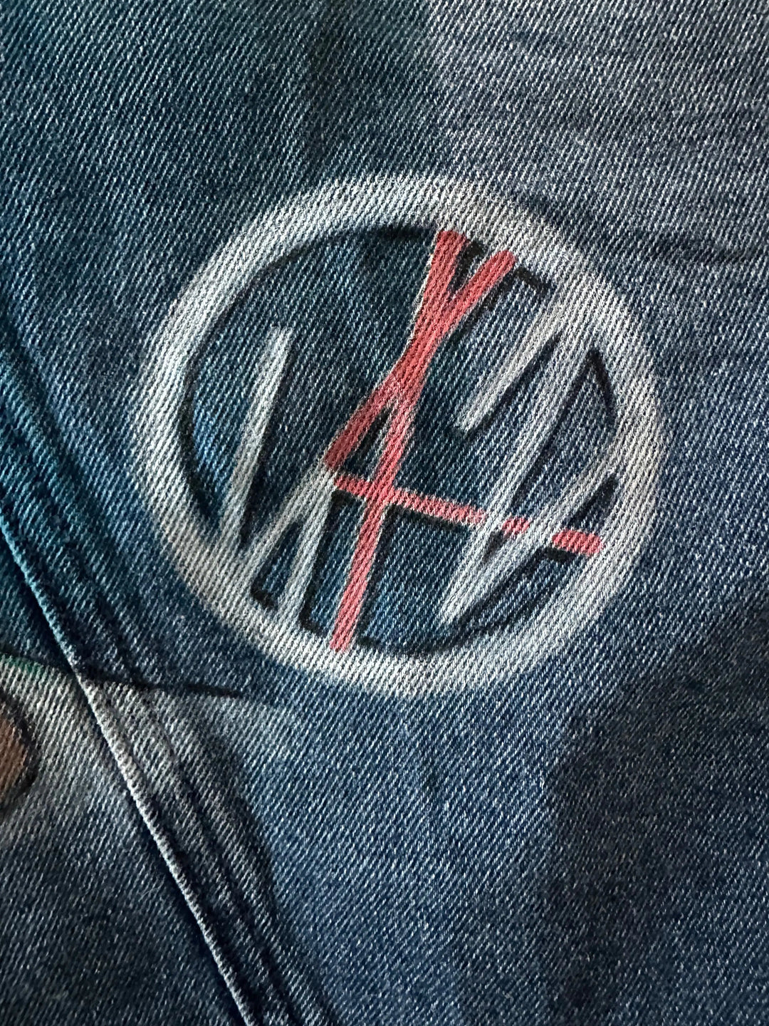 Lee Know Stray Kids Denim Jacket – Hand-Painted Airbrushed Lee Know Jacket Pop Brush - Adam Benet Shaw