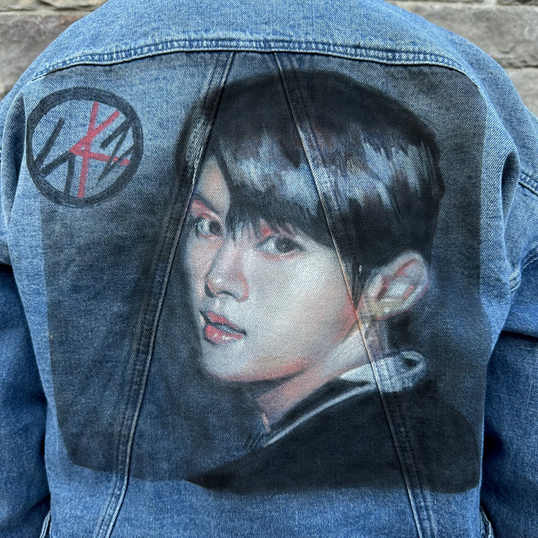 Custom Pop Culture Airbrushed Denim Jacket