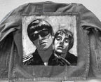 Oasis Custom Denim Jacket – Hand-Painted Airbrush Oasis Denim Jacket