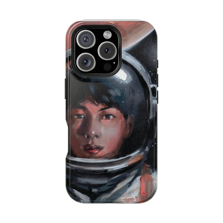 Phone Case, BTS JIN Astronaut World Wide Handsome Design, Kpop Hard Cover, Magnetic Tough Cases, Space Lover Gift, Bangtan Boys Merch Printify - Adam Benet Shaw
