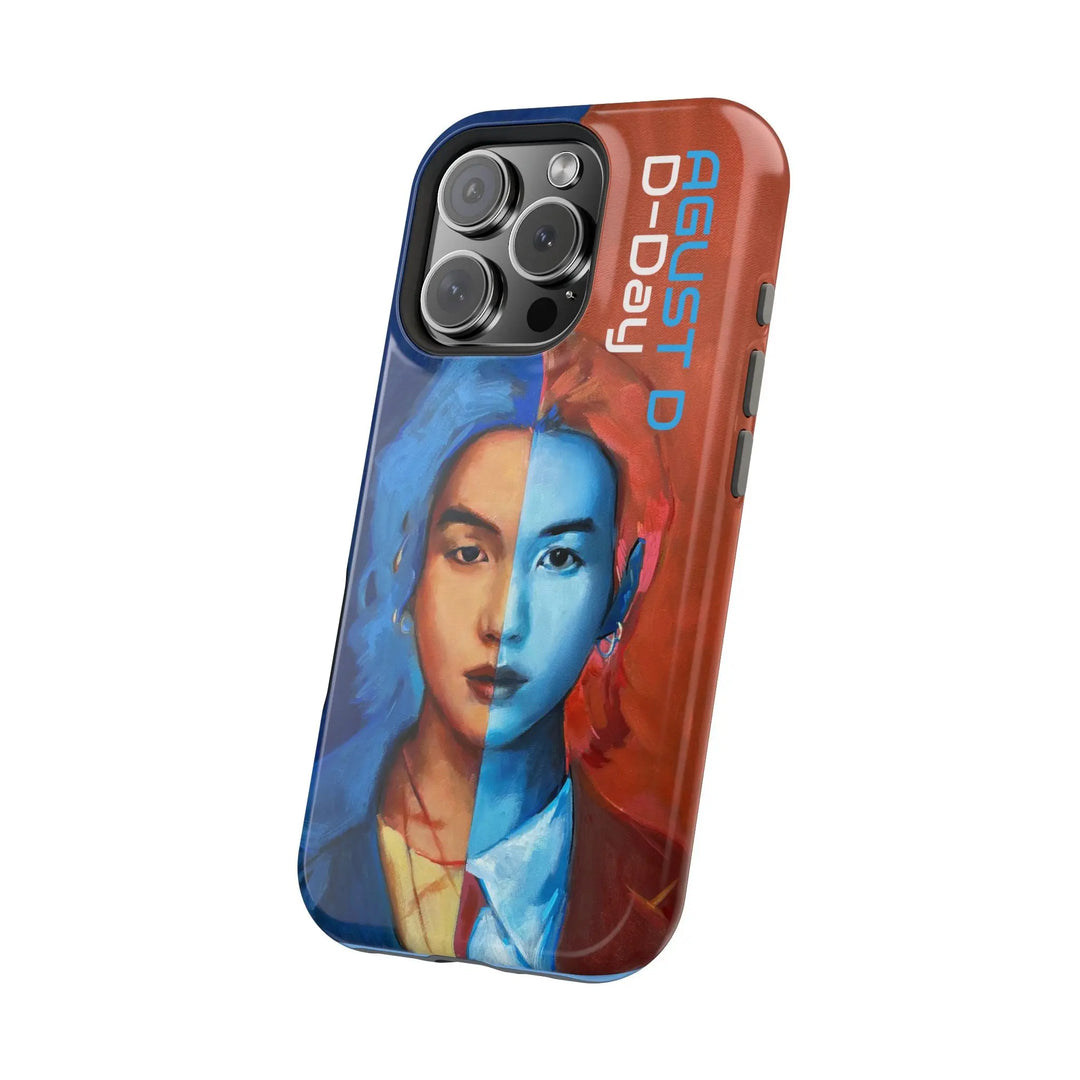 Phone Case, Suga of BTS D-day AugustD, Kpop BTS Tough Case, Protective Cover, Magnetic Phone Case Printify - Adam Benet Shaw
