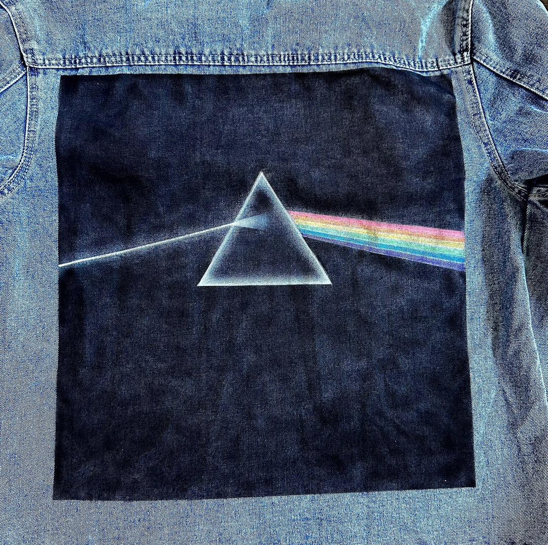 Custom painted Pink Floyd Denim Jacket