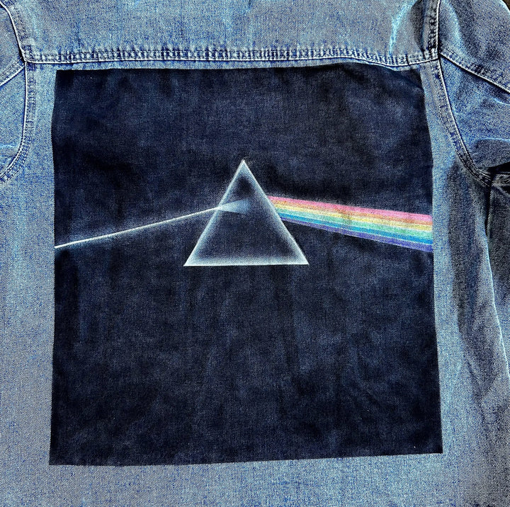 Custom painted Pink Floyd Denim Jacket