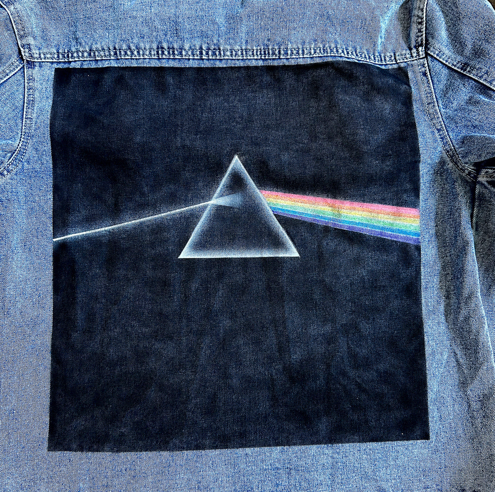 Custom painted Pink Floyd Denim Jacket