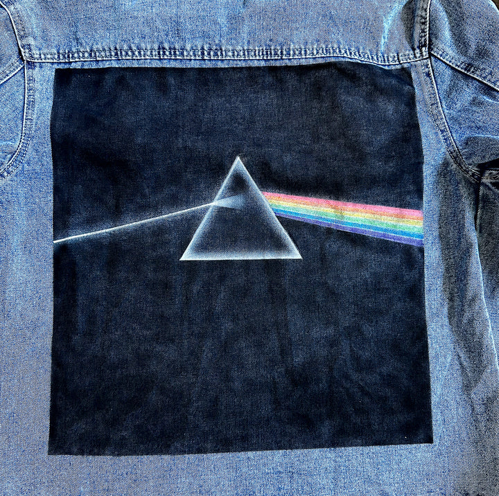 Custom painted Pink Floyd Denim Jacket