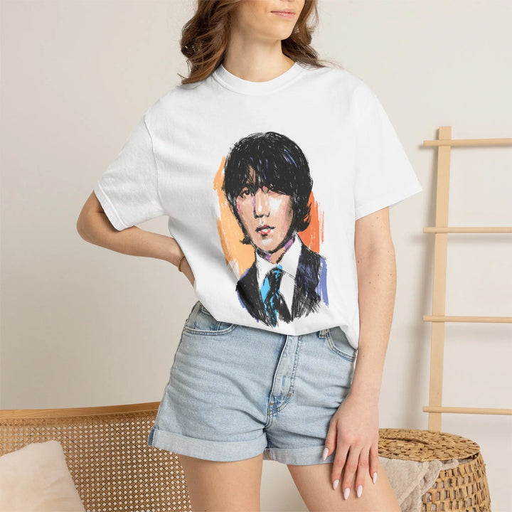 Portrait Art T-Shirt — Hand-Drawn Suga Portrait Tee Printify - Adam Benet Shaw