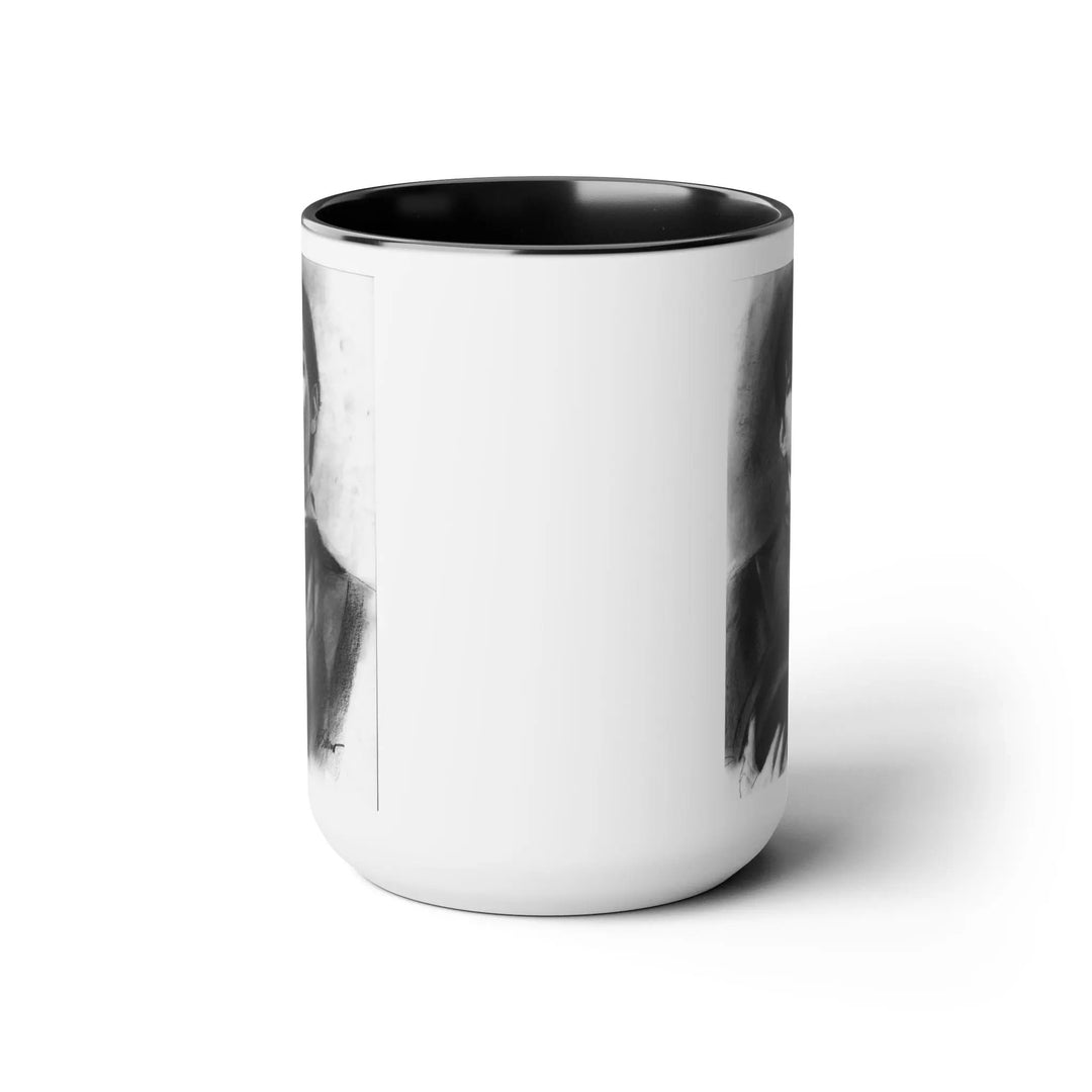 Rainy Day Coffee or Tea with V Coffee Mugs, 15oz Printify - Adam Benet Shaw