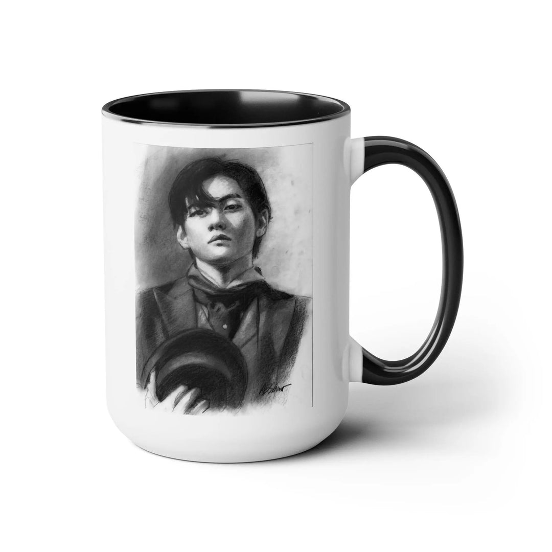 Rainy Day Coffee or Tea with V Coffee Mugs, 15oz Printify - Adam Benet Shaw