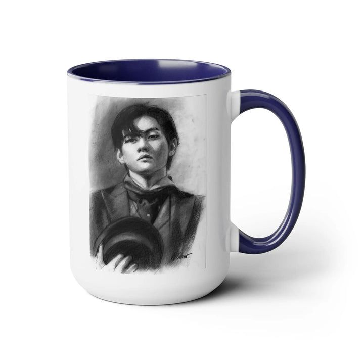 Rainy Day Coffee or Tea with V Coffee Mugs, 15oz Printify - Adam Benet Shaw