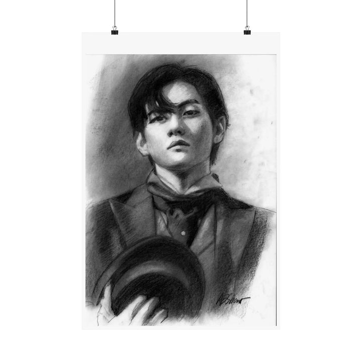 Tae-hyungV of BTS - Poster Printify - Adam Benet Shaw