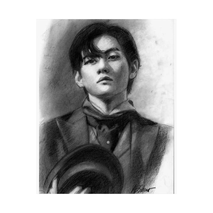 Tae-hyungV of BTS - Poster Printify - Adam Benet Shaw