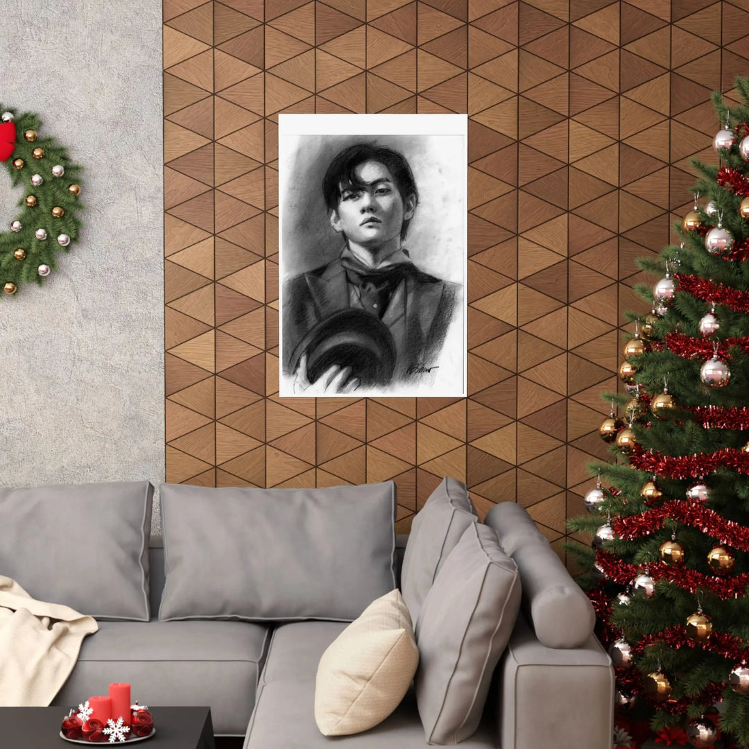 Tae-hyungV of BTS - Poster Printify - Adam Benet Shaw