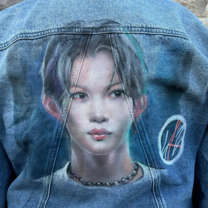 Custom Pop Culture Airbrushed Denim Jacket My Store - Adam Benet Shaw